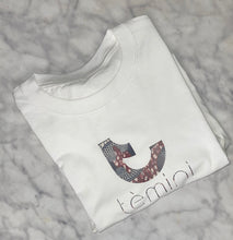 Load image into Gallery viewer, Temini Ankara Logo T-Shirt (White)
